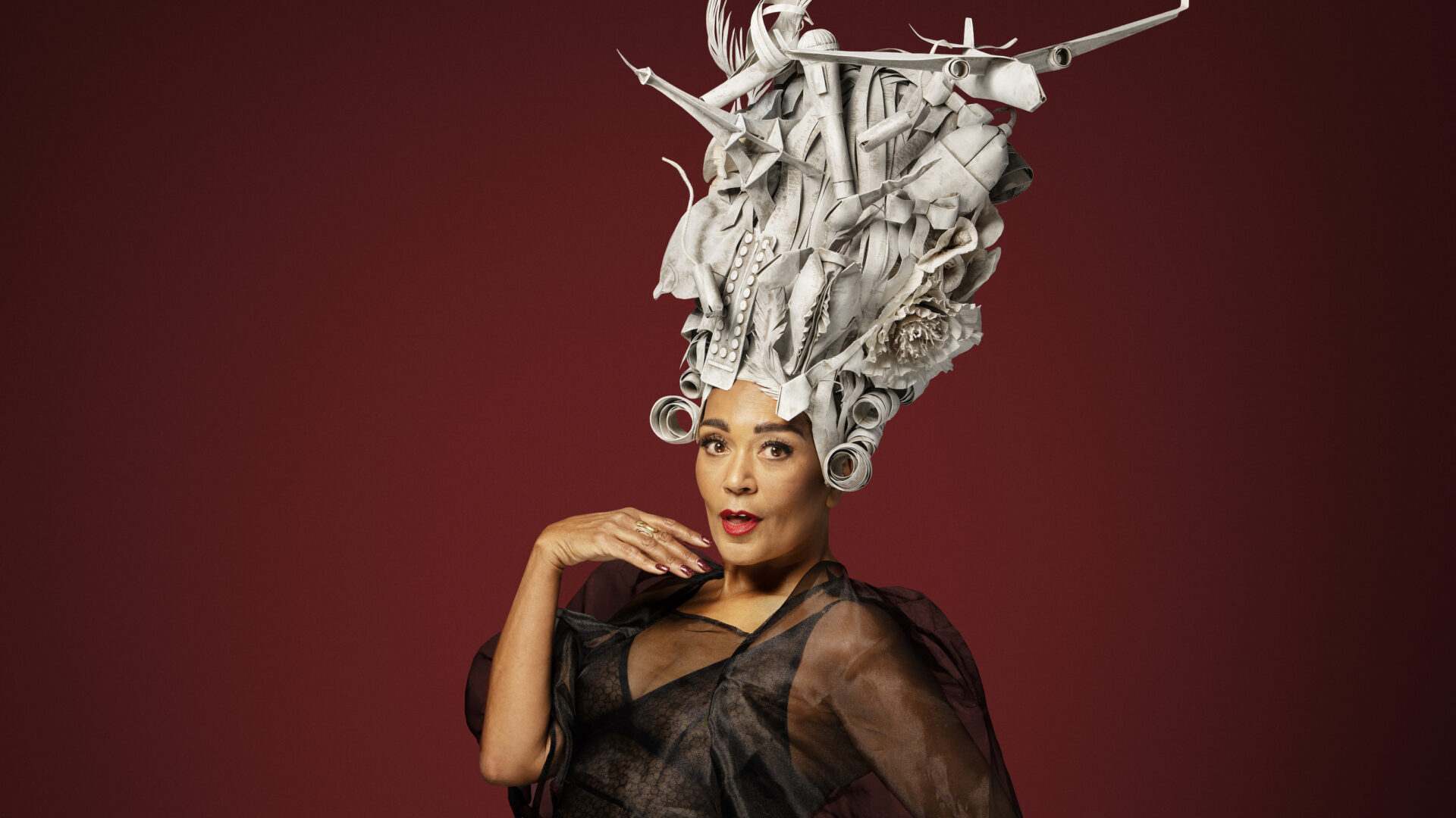 Caroline Hendersons one woman show "Mit liv som Hun" i Skive Theater.