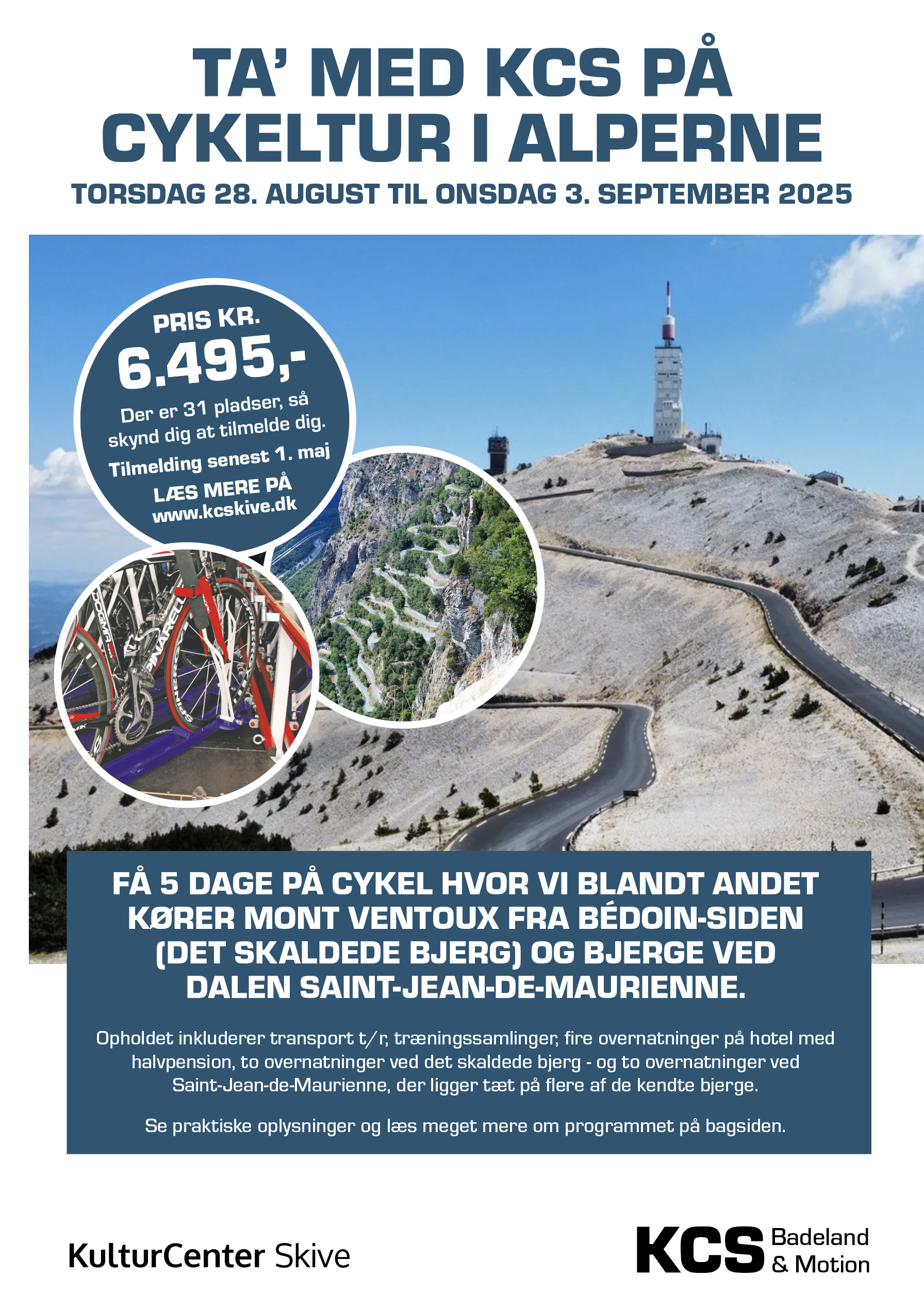 Cykeltur i alperne med KCS 2025